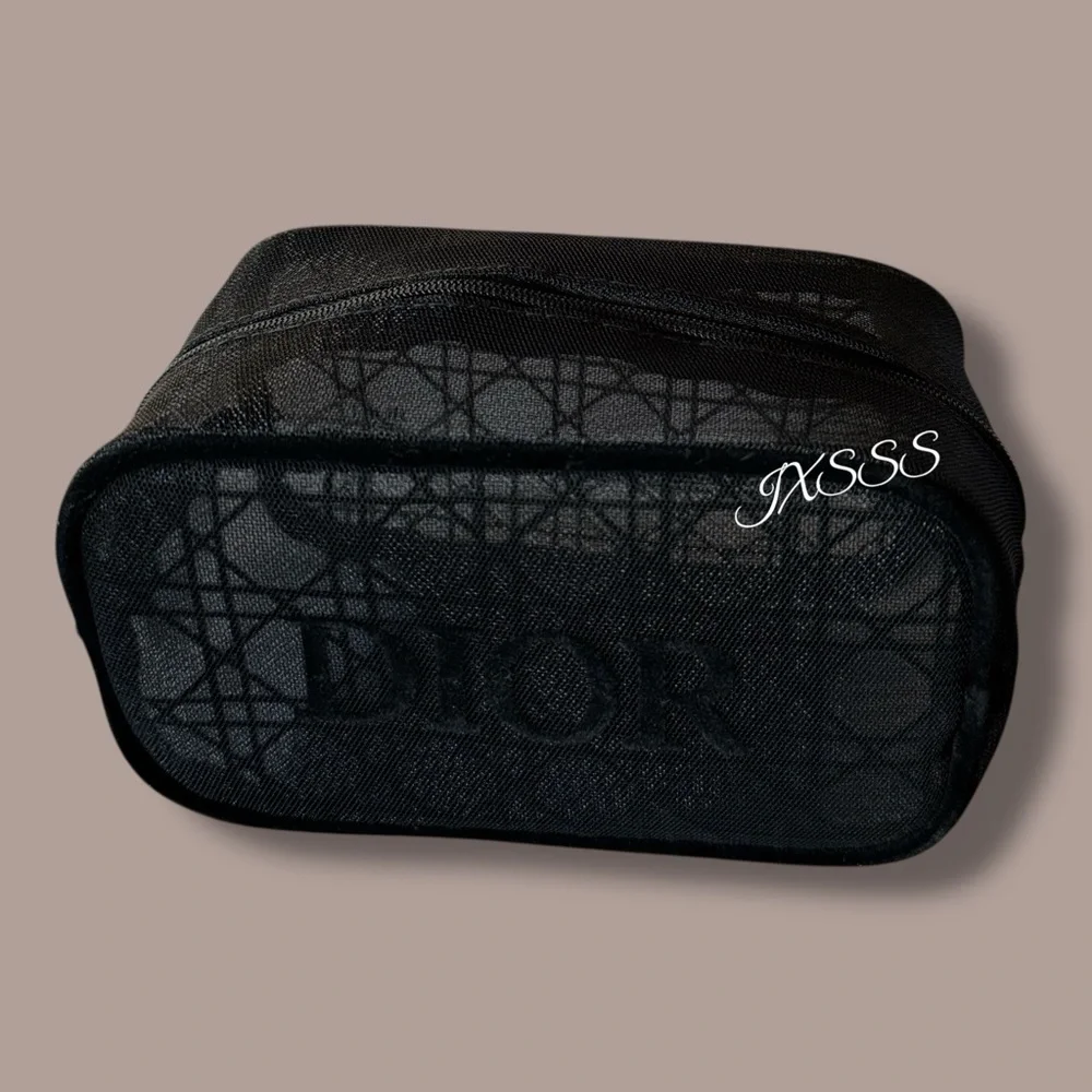 Black (Mesh) Dior Beauty Cosmetic-Makeup Bag - Picture 14 of 15